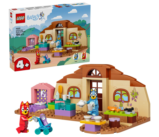 LEGO BLUEY 11221 Szkoła z Ryżykiem i Blue - 1529716 - zdjęcie 2